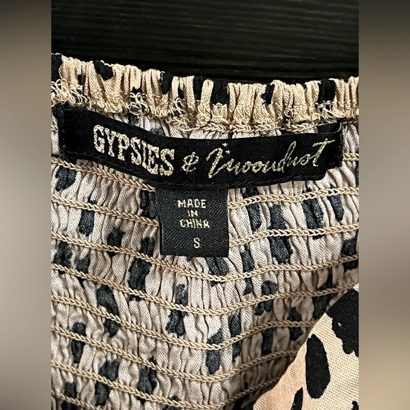 Gypsies & Moondust Cropped Cheetah Print Tank Top S - Picture 4 of 4